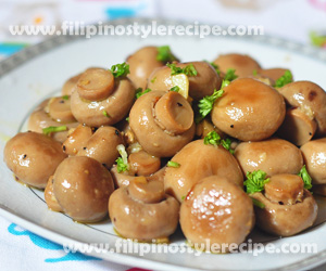 Garlic Mushroom Filipino Style Recipe