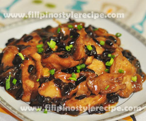 Braised Chicken With Black Beans Filipino Style Recipe