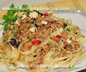Spicy Tuna Pasta Filipino Style Recipe