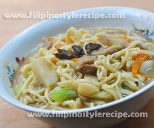 Miki Noodle Soup Filipino Style Recipe